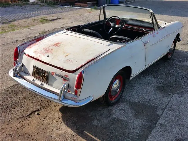1964 fiat 1500 pininfarina spider california car, original, unmolested