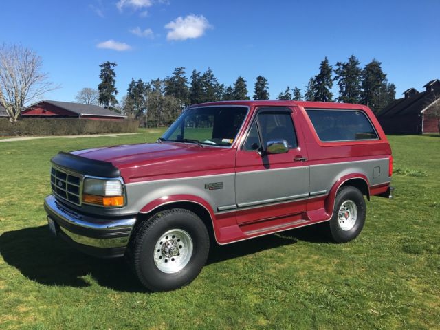 1993 ford bronco xlt 4x4 rust free 135k 5.8l stock worldwide no reserve