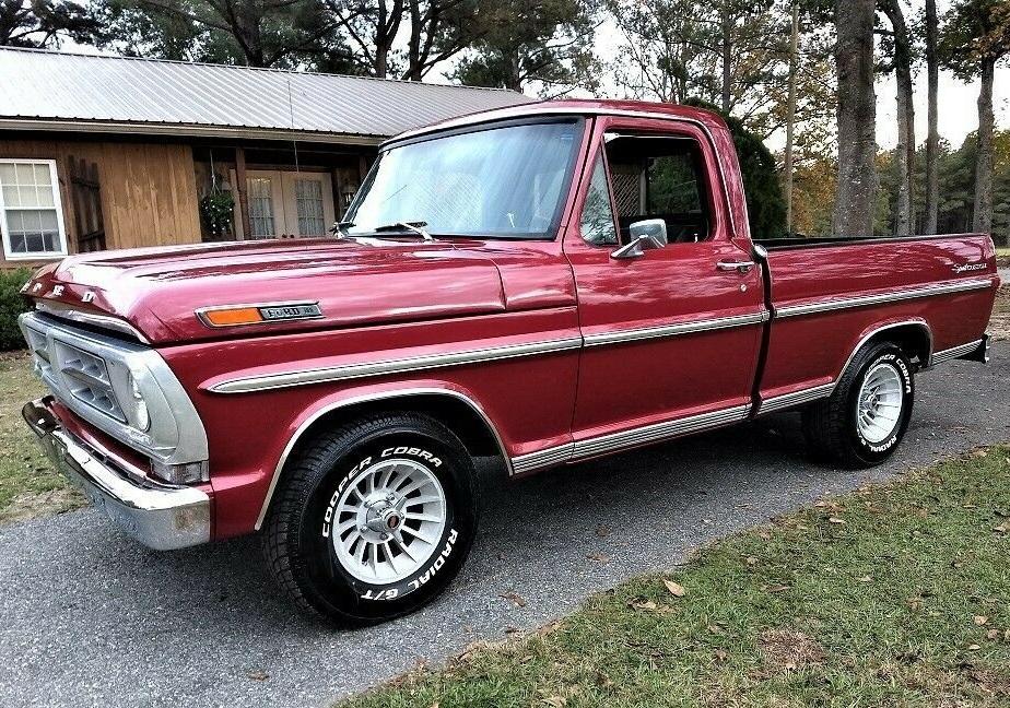 1971 ford f100 sport custom short bed 390 4v restored
