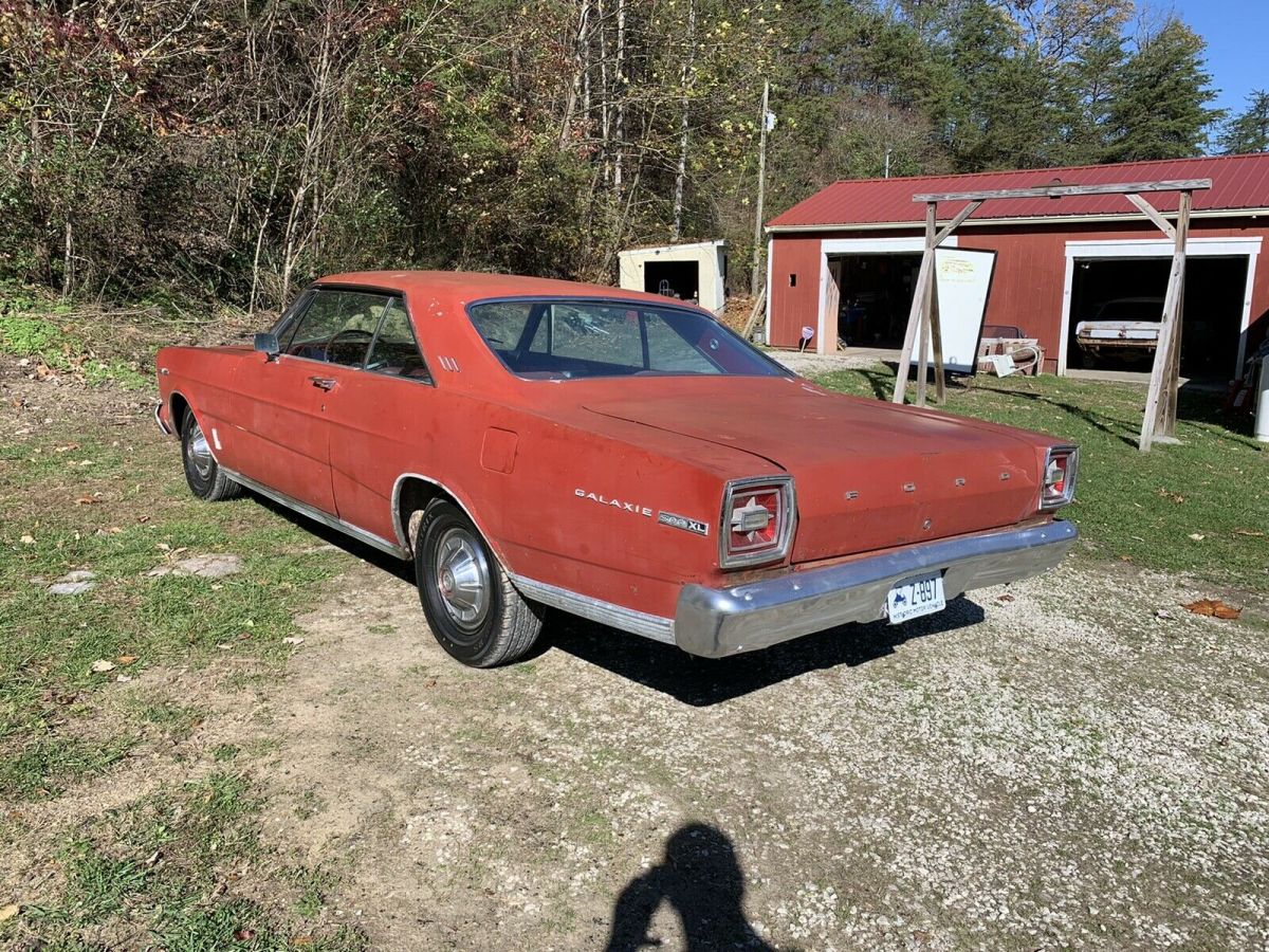 1966 ford galaxie 500 xl coupe red rwd automatic 500 xl