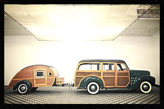1946 international woodie wagon w/ matching trailer. full restoration. 1 of 12!!