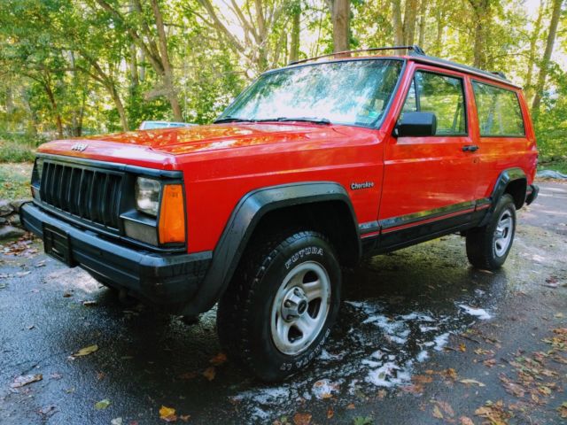 1994 jeep cherokee sport 2-door 5-speed in poppy red
