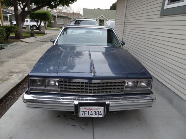 1983 chevrolet el camino v-8 a/c caballero registered through nov 2018