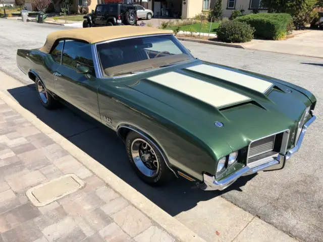 1972 oldsmobile 442â€”w30â€”x code--- convertibleâ€” very nice 51 k mile car