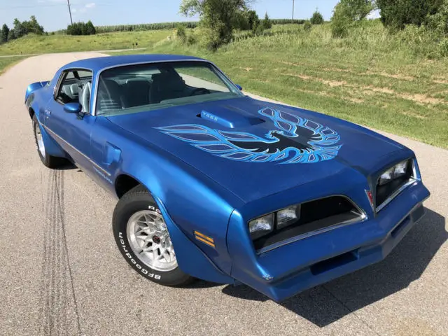 1978 pontiac trans am 124128 miles martinique blue coupe 400 pontiac 6.6 liter