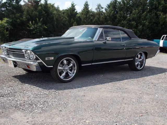 protouring, 1968 chevelle convertible, 327; 200r4, a/c, vg con.(video)