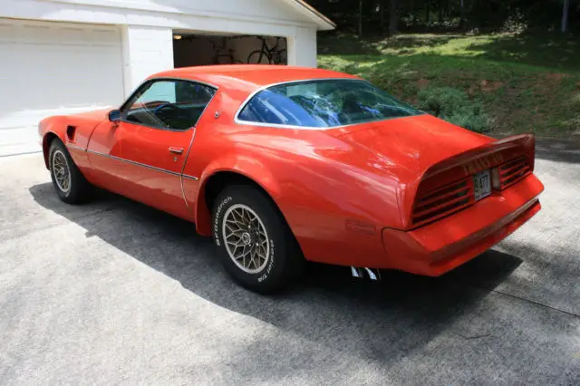 1977 trans am. pontiac 400, auto. red/black. 63,000 miles, orig paint & int