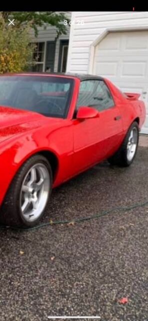 1986 pontiac firebird hatchback red rwd automatic formula 350