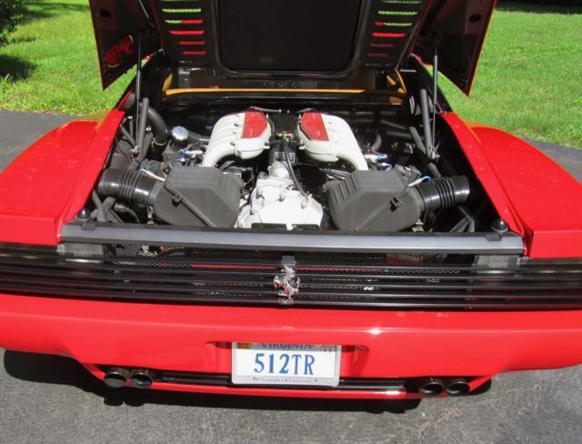 1993 ferrari 512tr, red/tan, tubi, 2-owner