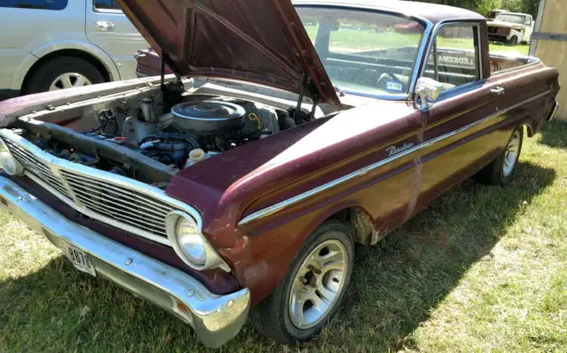 1965 ford falcon ranchero, running, driving, factory v8 project car