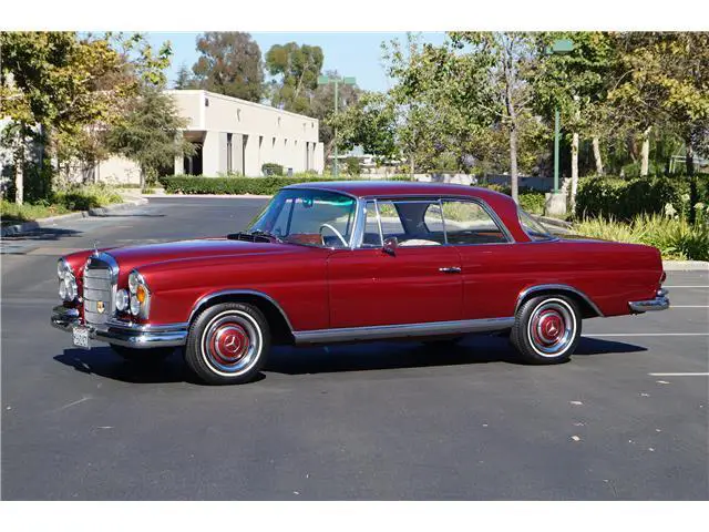 1967 mercedes benz 250 se metallic red