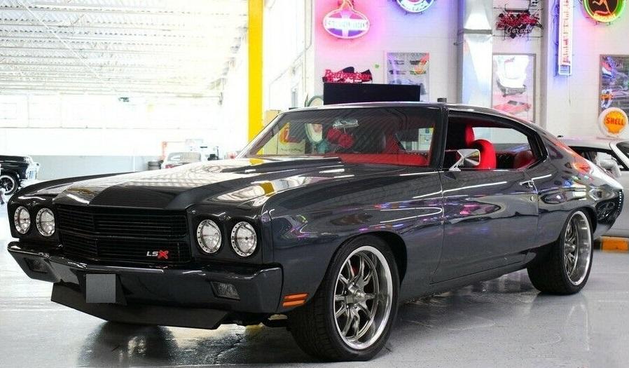 1970 chevrolet chevelle automatic 6.0l ls v8 granite gray