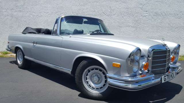 1971 mercedes benz 280 se 3.5 cabriolet 4-speed manual