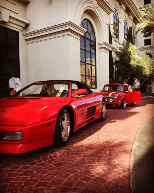 1994 ferrari 348 spider red 9,500 miles