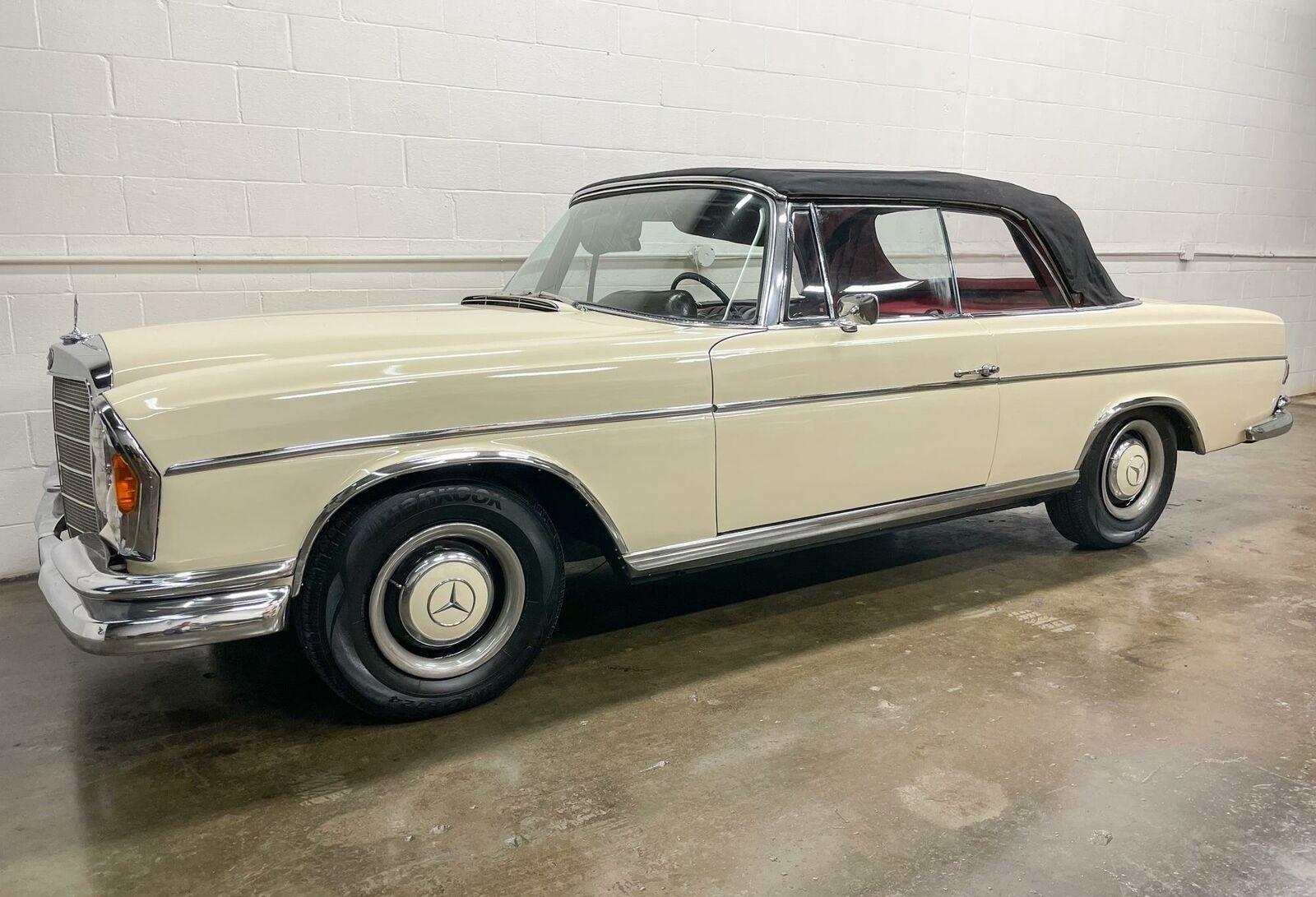 1967 mercedes benz 200 series 250se convertible conversion striking color combo