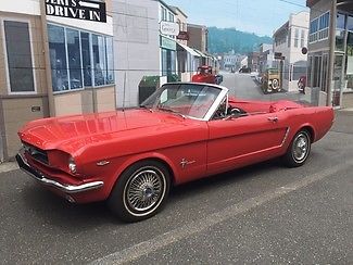 1965ford mustang convertible! 289 v-8. 3 speed. air conditioning