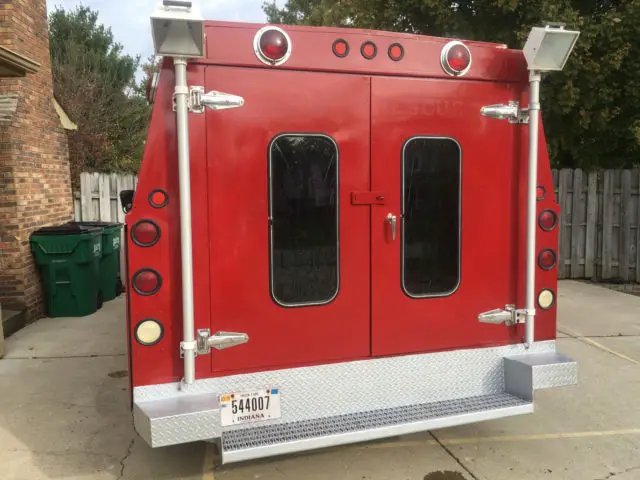 1980 chevrolet g30 van w/6.6l (400ci) engine 26k miles stahl utility/fire truck