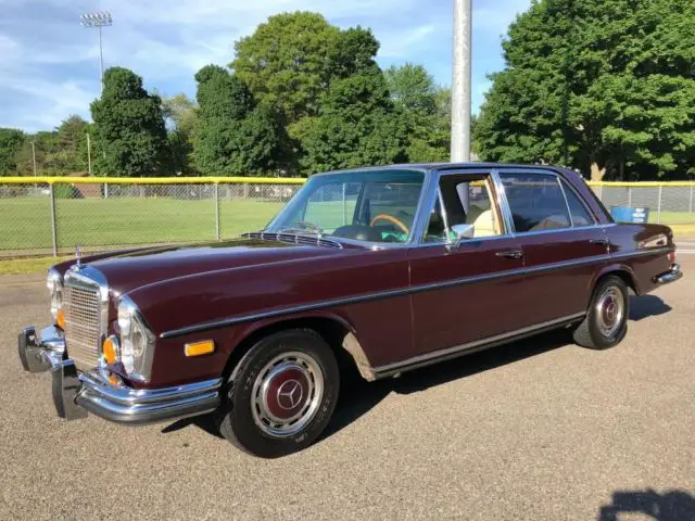 mercedes-benz 300sel burgundy with 51,203 miles, for sale!