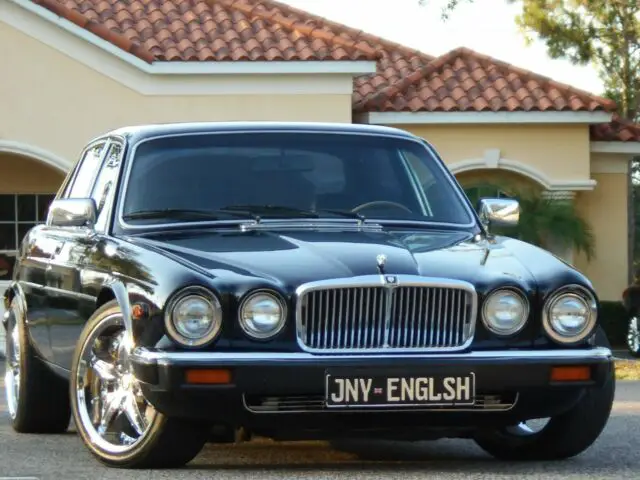 xj6 series iii black/charcoal solid body, corvette powered resto mod..gorgeous!!