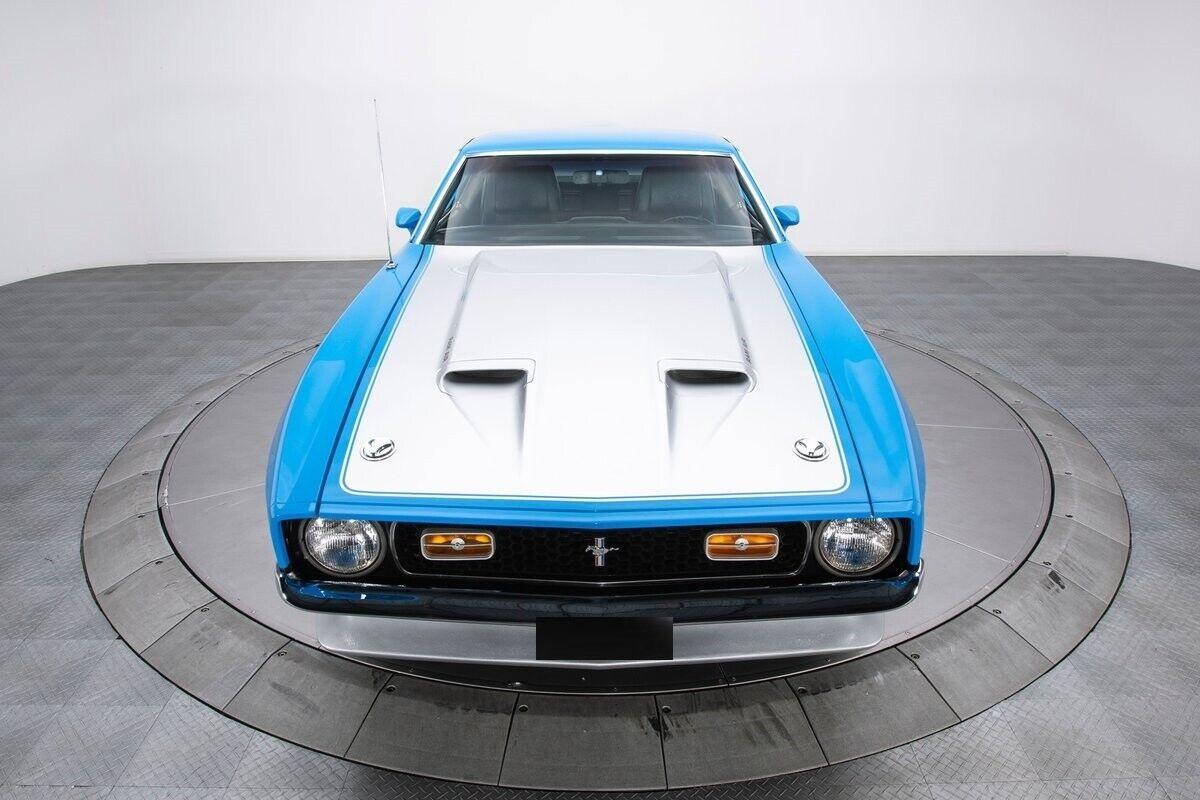 1971 ford mustang boss 351 grabber blue coupe 351 v8 4 speed manual