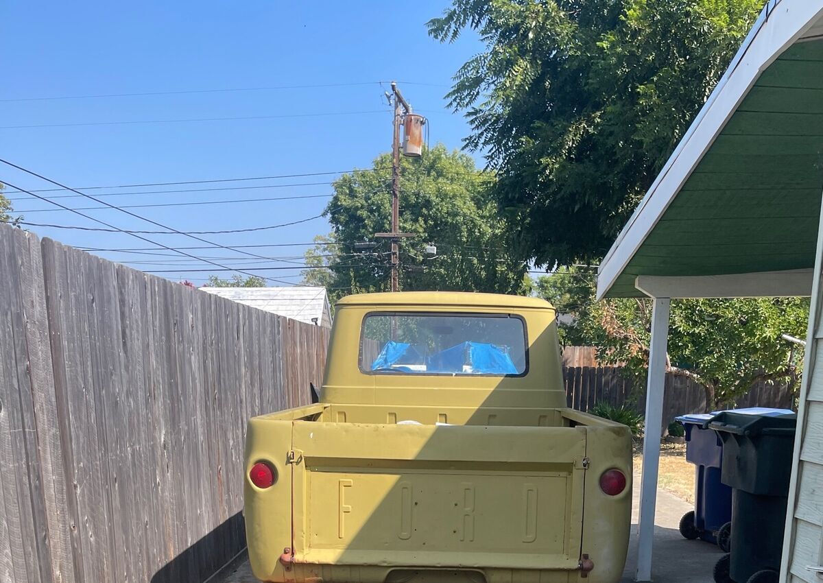 1961 ford econoline van yellow rwd manual pickup