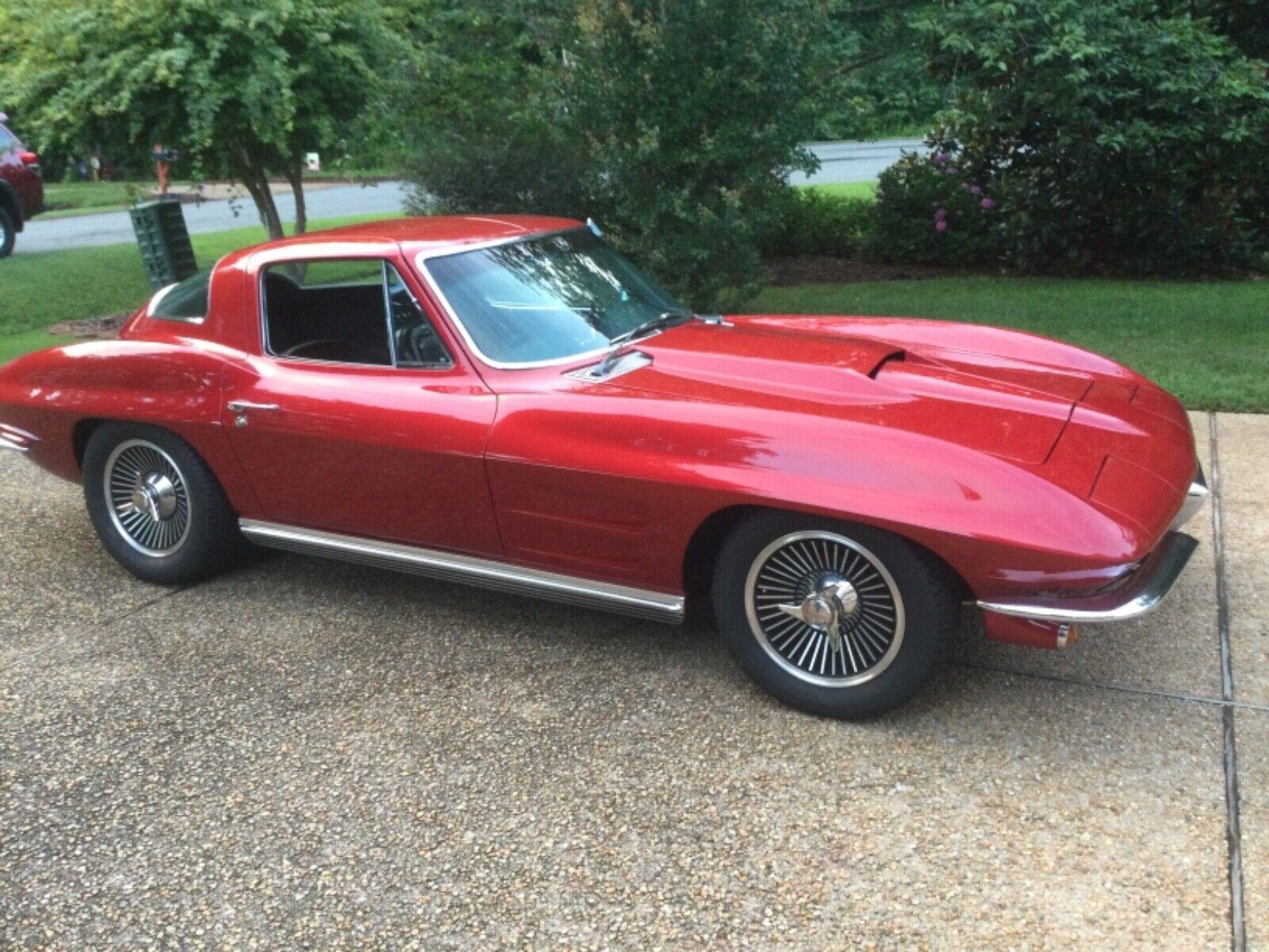 1964 chevrolet corvette red 327 4 speed transmission 6601 miles