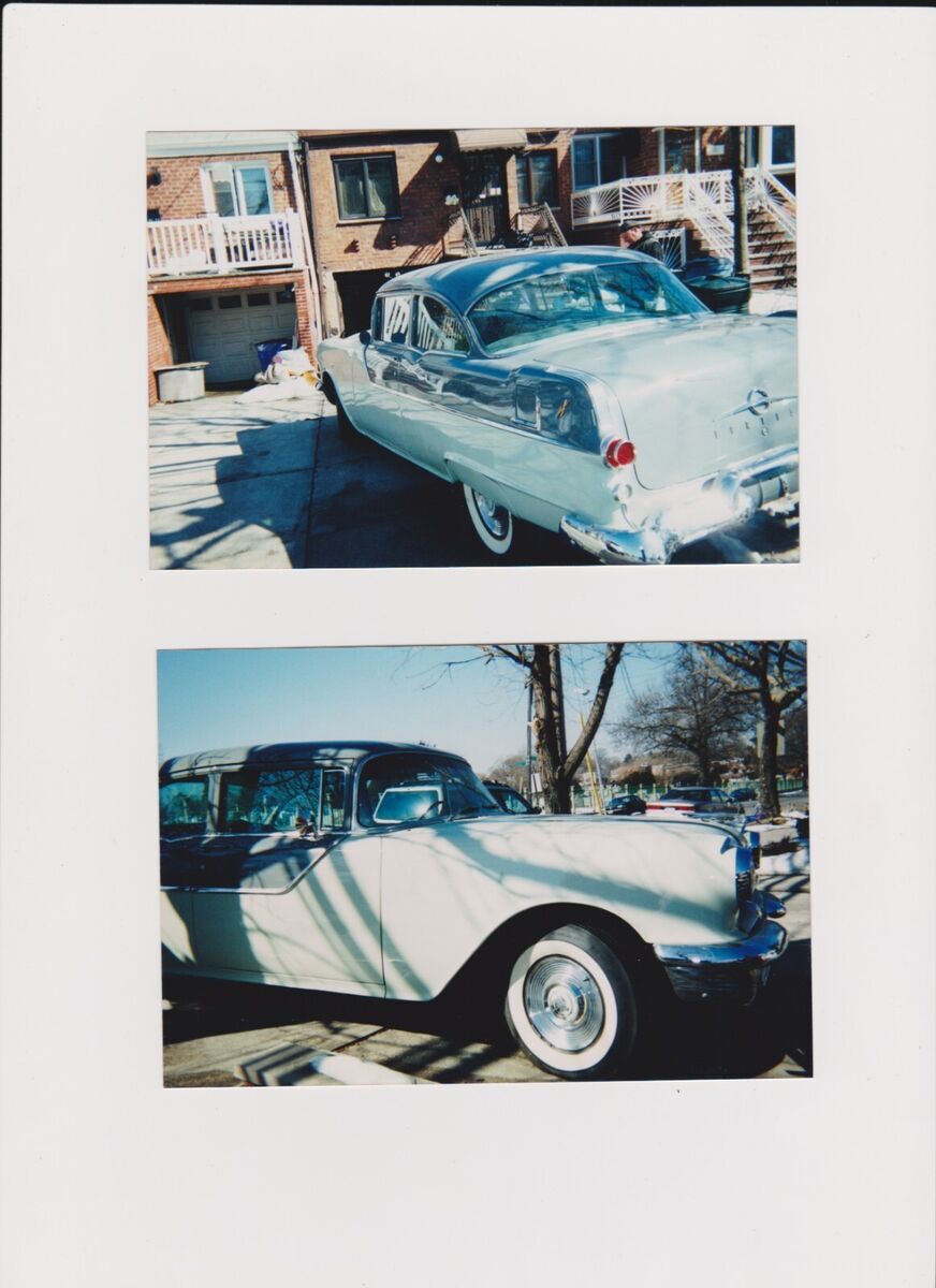 1955 pontiac chieftain 2- door sedan with the post