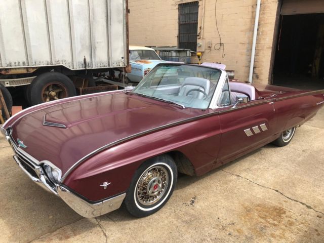 1963 ford thunderbird convertible low miles drive anywhere cruise no reserve