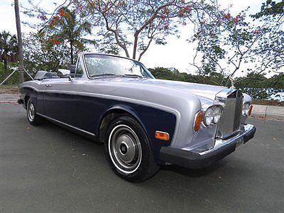 nice 1971 rolls-royce corniche convertible - first year for the corniche