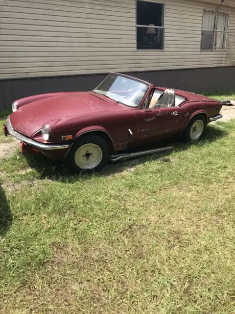 1976 triumph spitfire 1500 red rwd manual