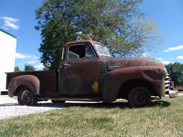no reserve! bid to win! awesome patina 3100 5 window pickup truck! all original!