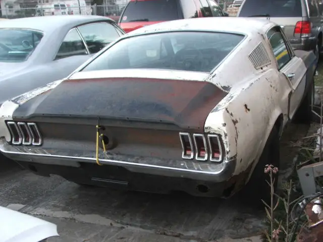 1967 mustang fastback 7t02c210399 project car