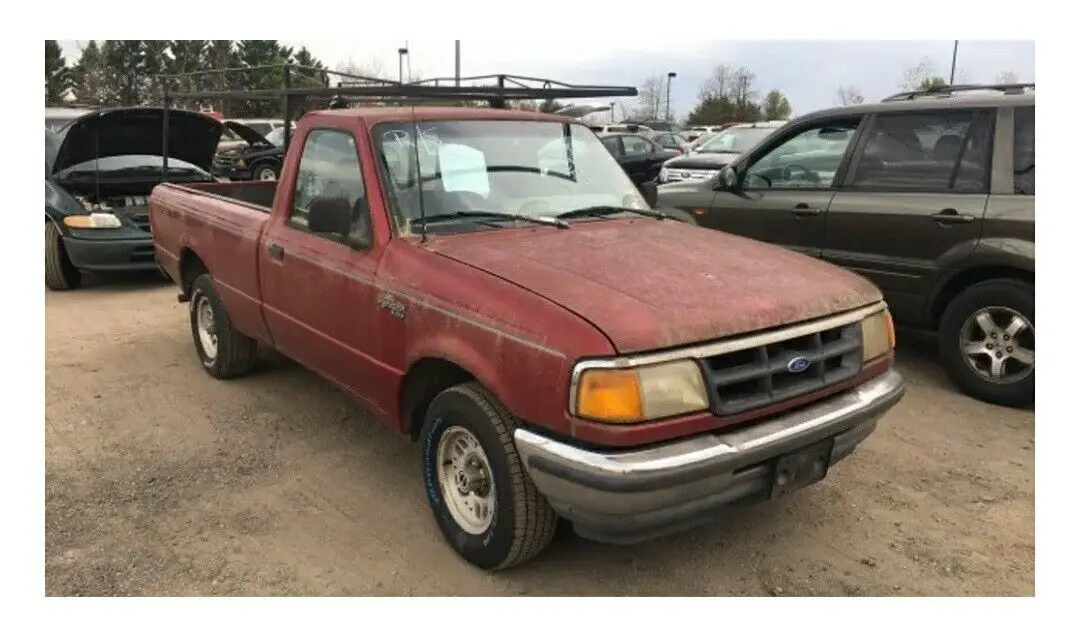1994 ford ranger pickup red rwd manual