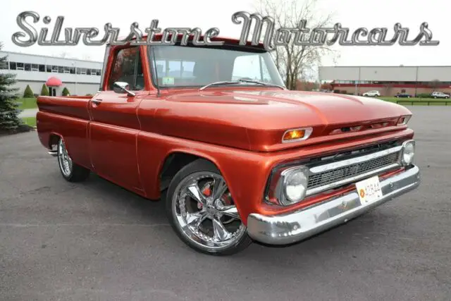 1966 bronze glow metallic resto-mod pickup c10 350cid 4 speed