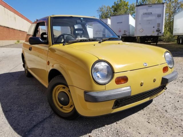 1987 nissan be-1 pumpkin yellow 3 door hatchback pike car jdm rhd kei ma10s