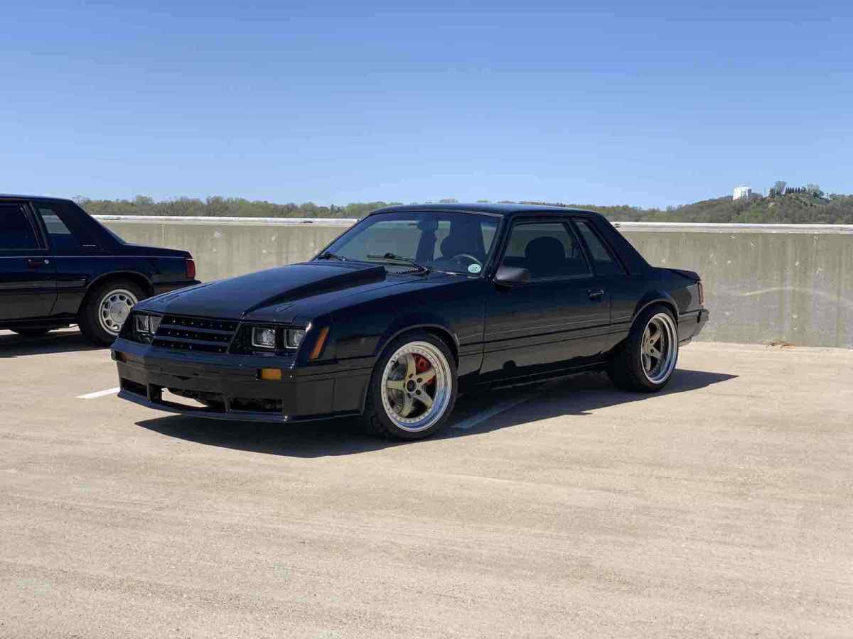 1984 ford mustang hatchback black rwd manual l