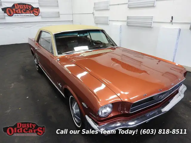 1966 orange runs drives body inter vgood 289v8 3 speed auto!