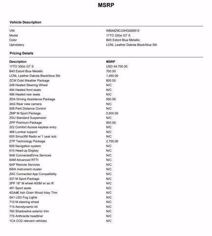 2017 bmw 330 gran turismo in jeffersonville, pennsylvania