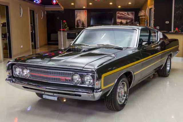 rotisserie restored gt! #'s matching 351ci v8, 4-speed manual, original color