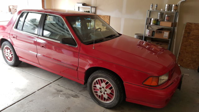 rare 1991 dodge spirit r/t. all original paint and interior, really good cond
