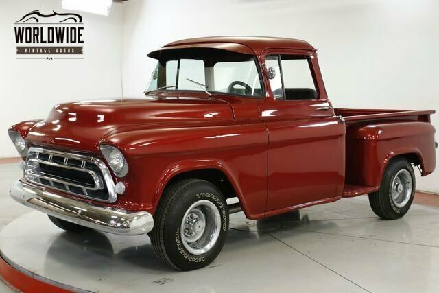 3100 restored. big window! 350 v8. 4 speed. ps. pb. chrome. rare