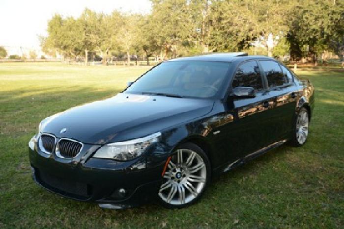 obo 2008 bmw 5 series 550i 6-speed manual rwd v8 4.8l m-package gem in fort lauderdale, fl