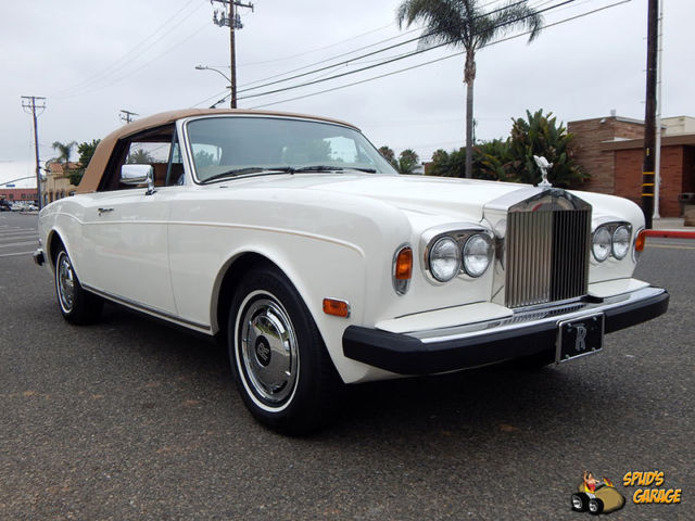 1982 rolls royce corniche convertible 2 california owners 43,000 actual miles