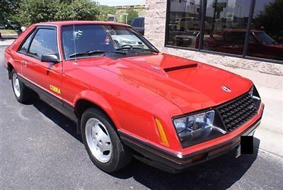 1979 ford mustang cobra turbo 4 speed 1 owner very rare nice! low miles 2 dr hat