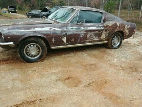68 mustang fastback. factory green with black interior. can we say bullit clone?