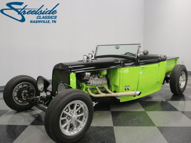 steel body, 239ci flathead, borg warner t5 trans, bold paint, fun hot rod!