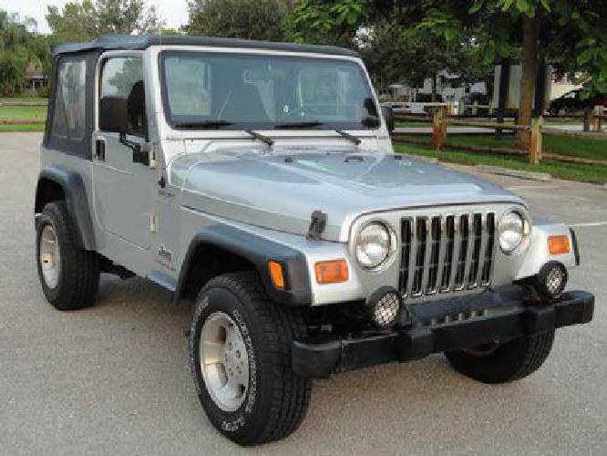 2004 jeep wrangler sport 4.0l v6 manual 4x4 64k in boca raton, fl