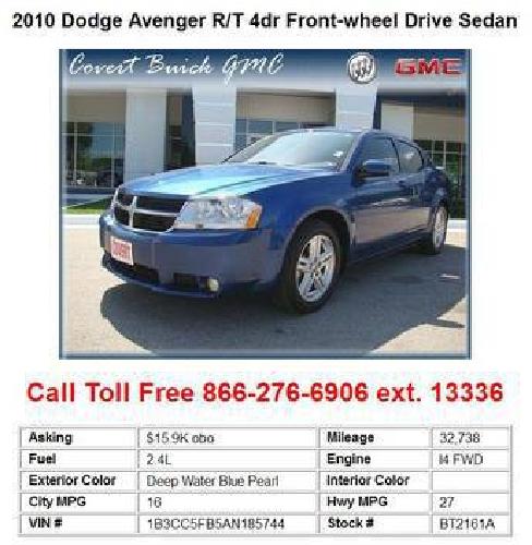 2010 dodge avenger r/t 4dr sedan deep water blue pearl in austin, tx