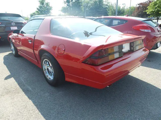 1989 2d hatchback used 8 cylinder engine automatic rwd red