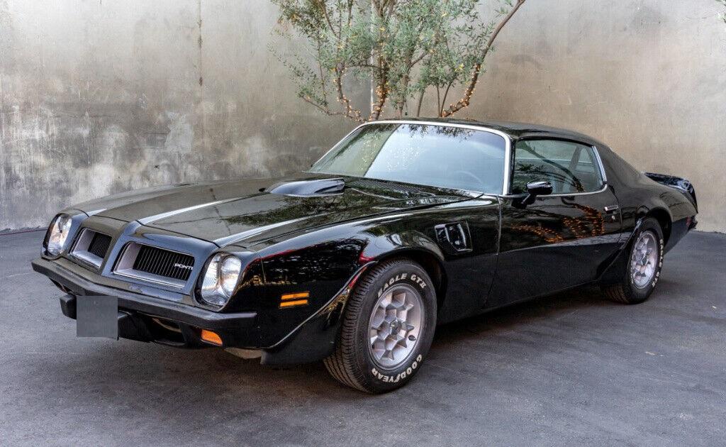 1974 pontiac firebird trans am 455ci v8 engine black over black